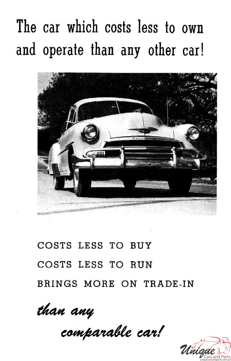 1951 Chevrolet The Leader Brochure Page 3